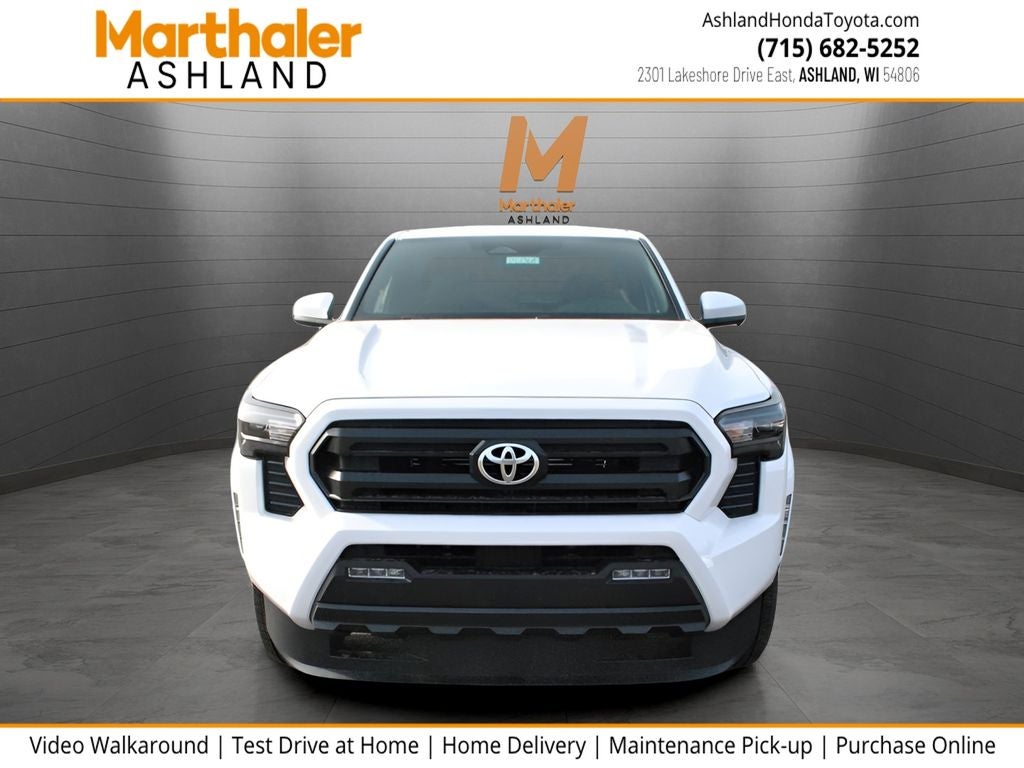 2026 Toyota Tacoma SR5 in Ice Cap — front three-quarter view