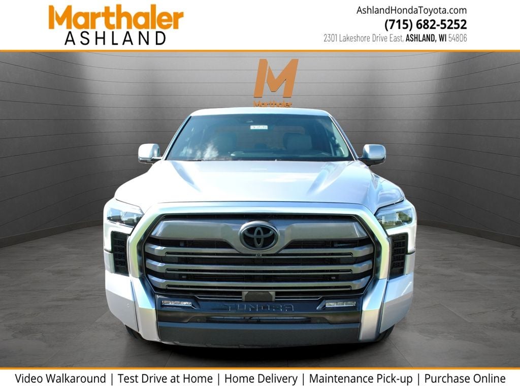 2026 Toyota Tundra Limited 4WD in Celestial Silver Metallic — front three-quarter view